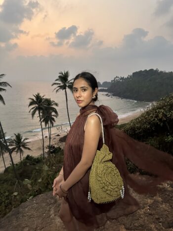 sweet sunset chocolate micro bow dress