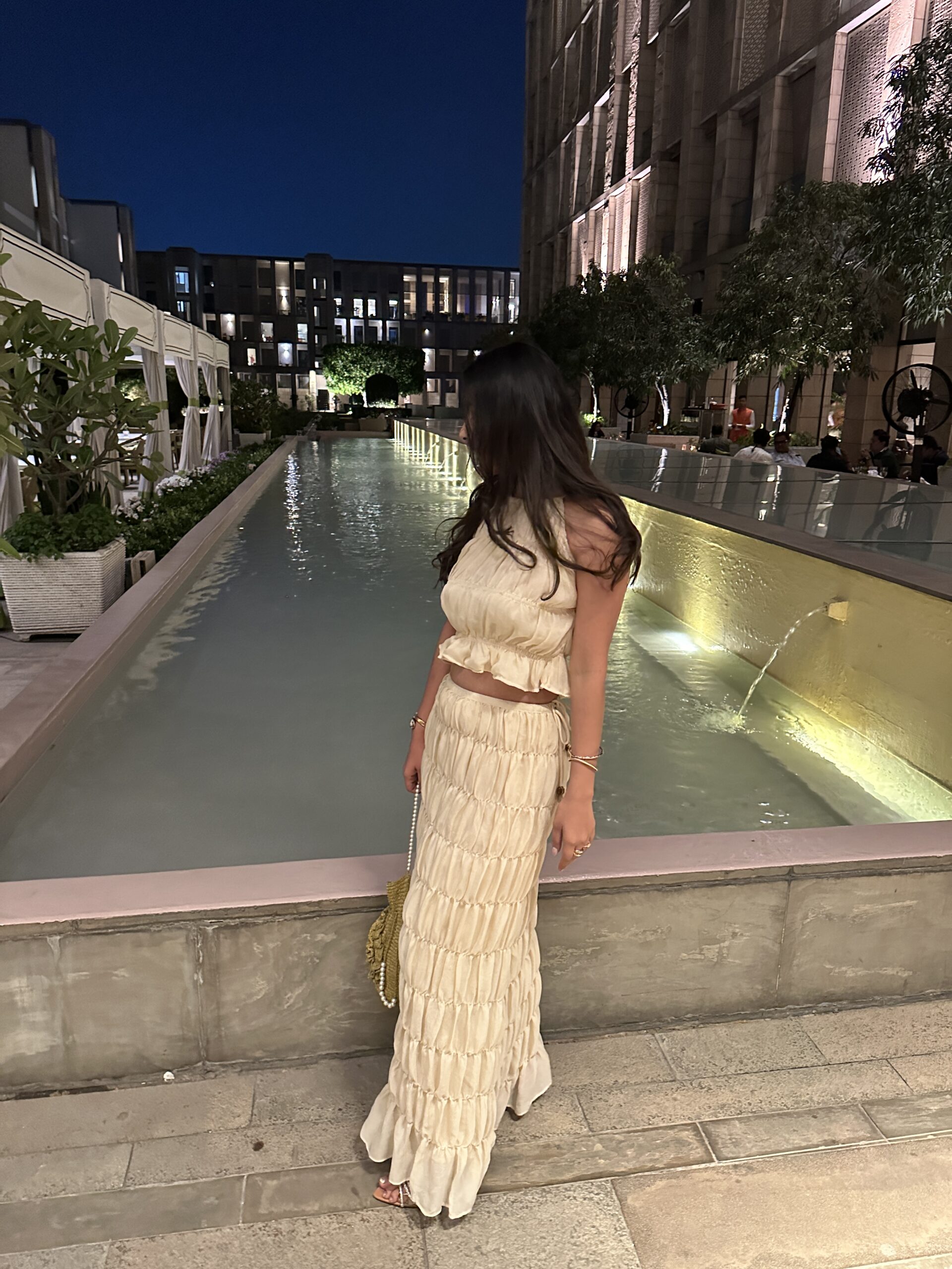 layered beat the heat long skirt