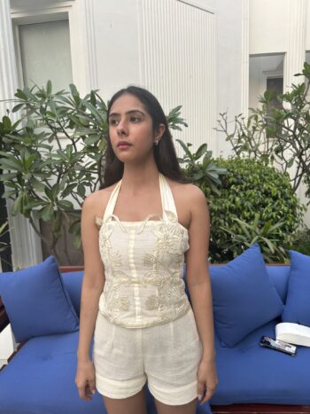 jute phoolwati cord set