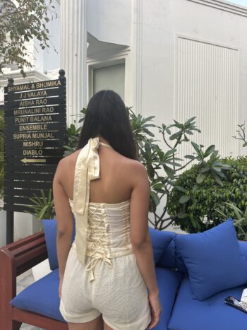 jute phoolwati cord set