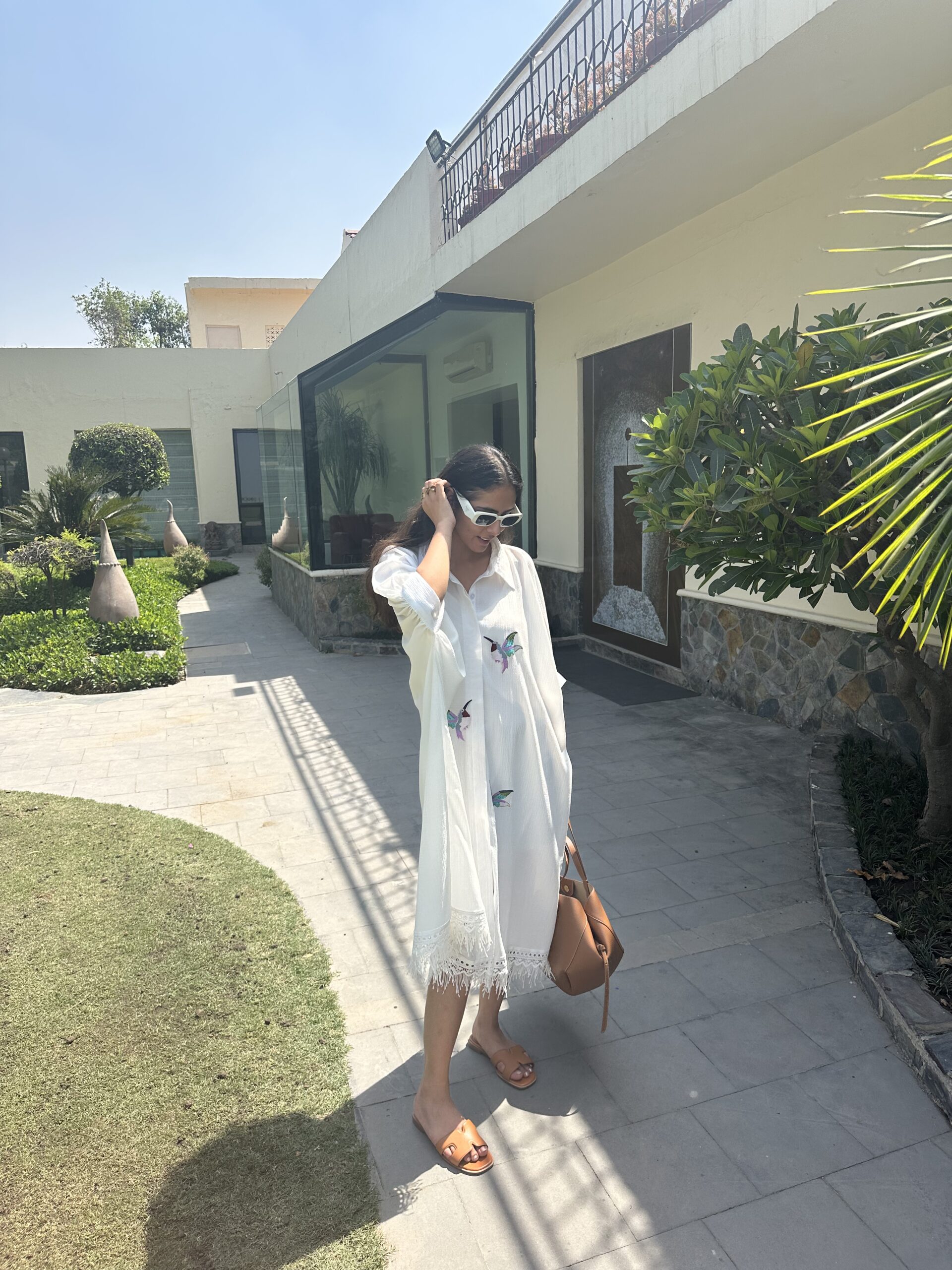 easy breezy short bird kaftan